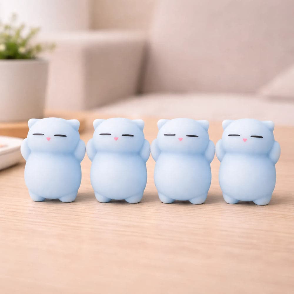 Mini Squishy Chat Bleu — visuel 3