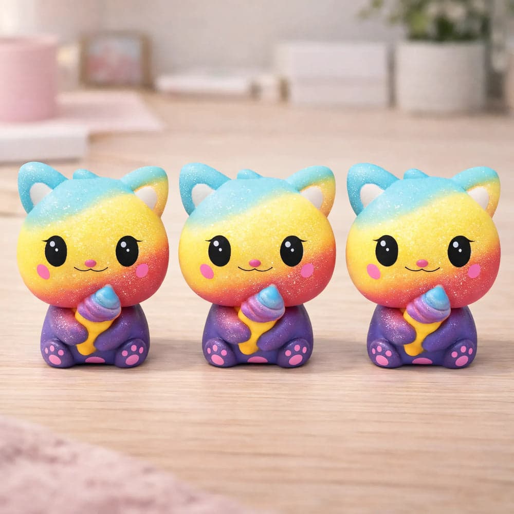 Squishy Chat Arc en Ciel — visuel 3